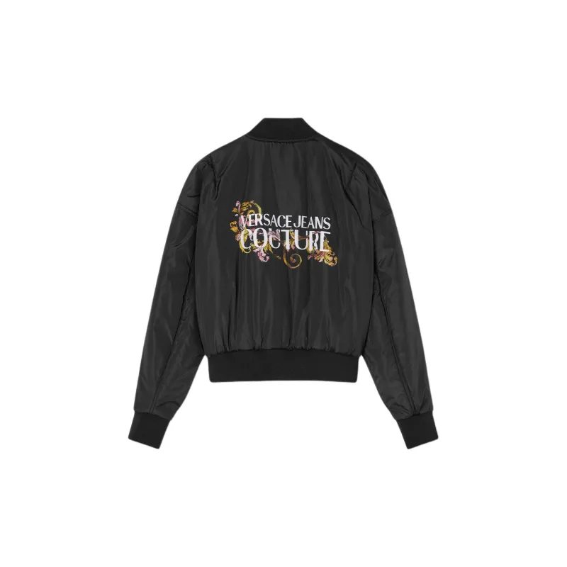 VERSACE Puffer Jacket Women's Black-3