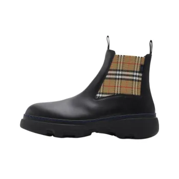 Burberry Short Chelsea Boots Men's Black