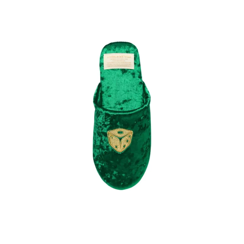 DEALER STREAK Odor Resistant Abrasion Resistant Slip Resistant Closed Toe Slippers Unisex Green-2