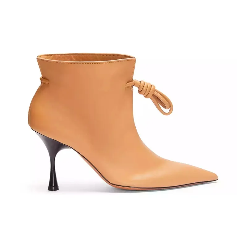 LOEWE Flamenco Ankle Boots Women's Warm Sand-1