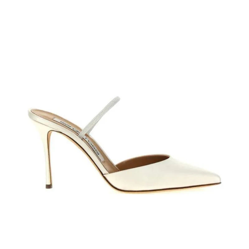 SERGIO ROSSI Godiva Bridal Pointed Toe Pumps-1