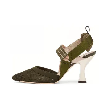 FENDI Colibrì Chunky Heel High Heels Women's Green