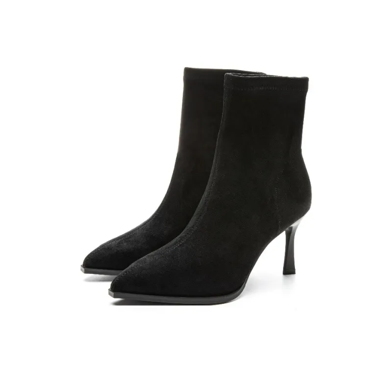 DUSTO Ankle Boots 8cm Women's Black-7