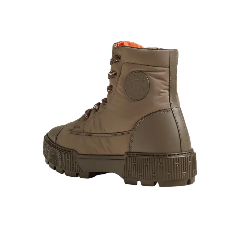 HERMES Fresh Ankle Boots Men's Army Green-4