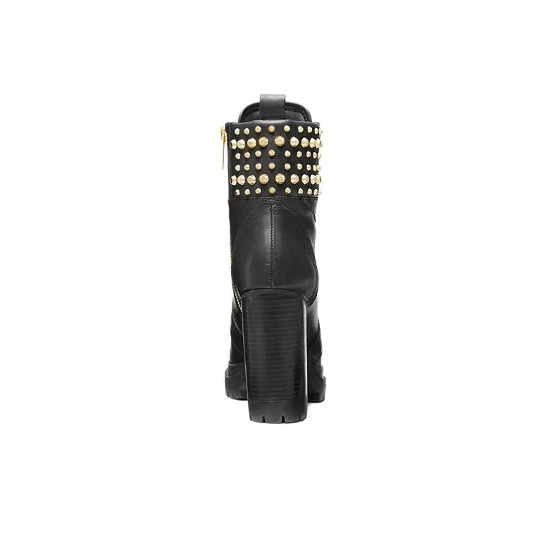 Michael Kors Yvonne 100mm Studded Leather Boots-4