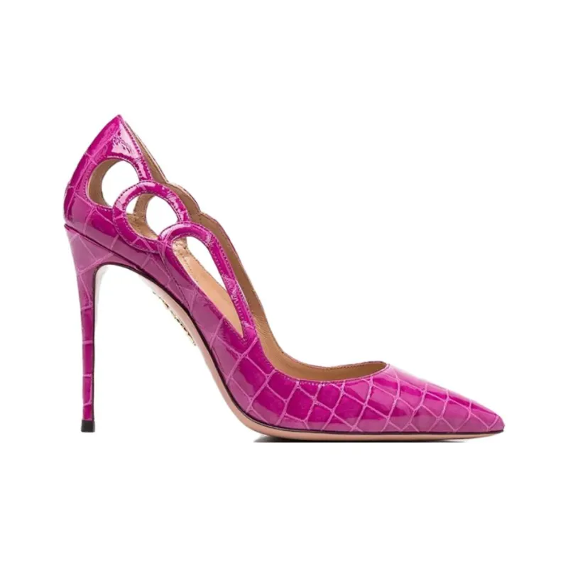 AQUAZZURA High Heels 10cm Women's Purple-1