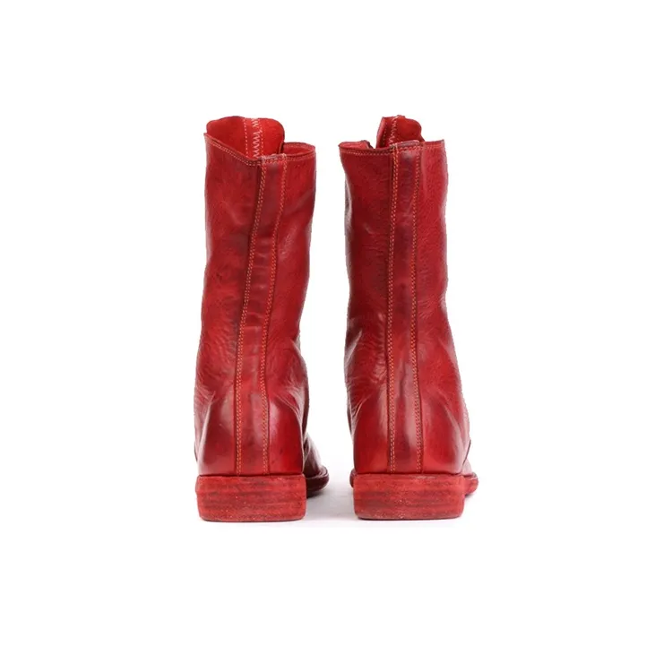 GUIDI Ankle Boots Women's Red-4