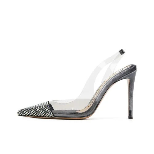 Alexandre Vauthier Amber Embellished Slingback Pumps