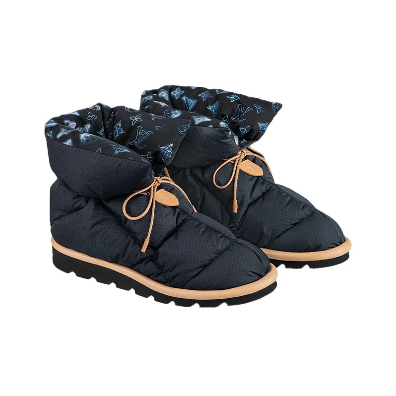 LOUIS VUITTON Lv Pillow Comfort Ankle Boots 'Navy' Women's-2