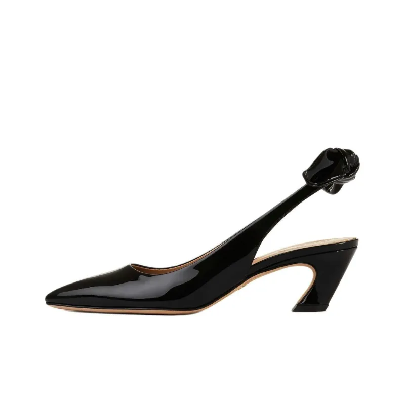 Chloe Oli Chunky Heel High Heels 5cm Women's Black-0