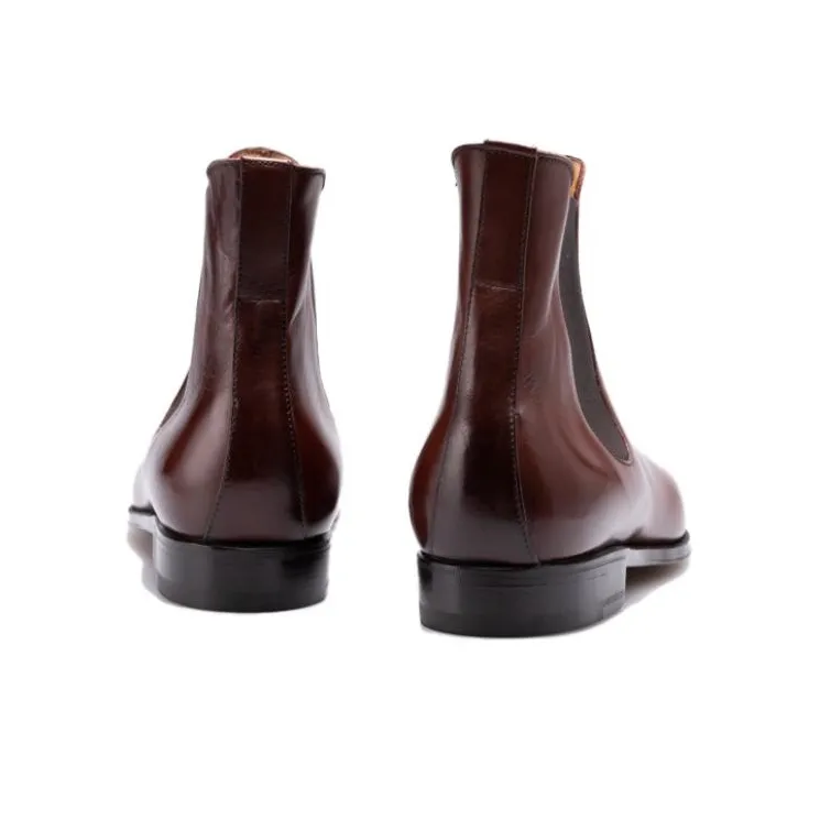Enzo Bonafe Crew Chelsea Boots 3cm Men's Brown-3