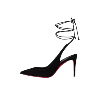Christian Louboutin Pointed Toe Lace Up Pumps