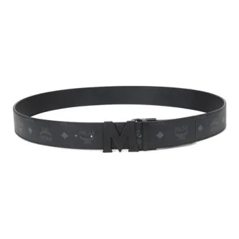 MCM Classic Logo Detailed Buckle Belt