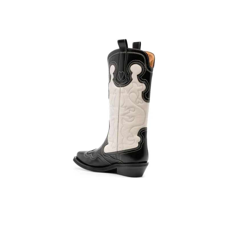 GANNI Western-panelled Boots-3