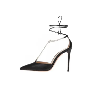 GIANVITO ROSSI Brilliant Slim Heel High Heels 10.5cm Women's Black