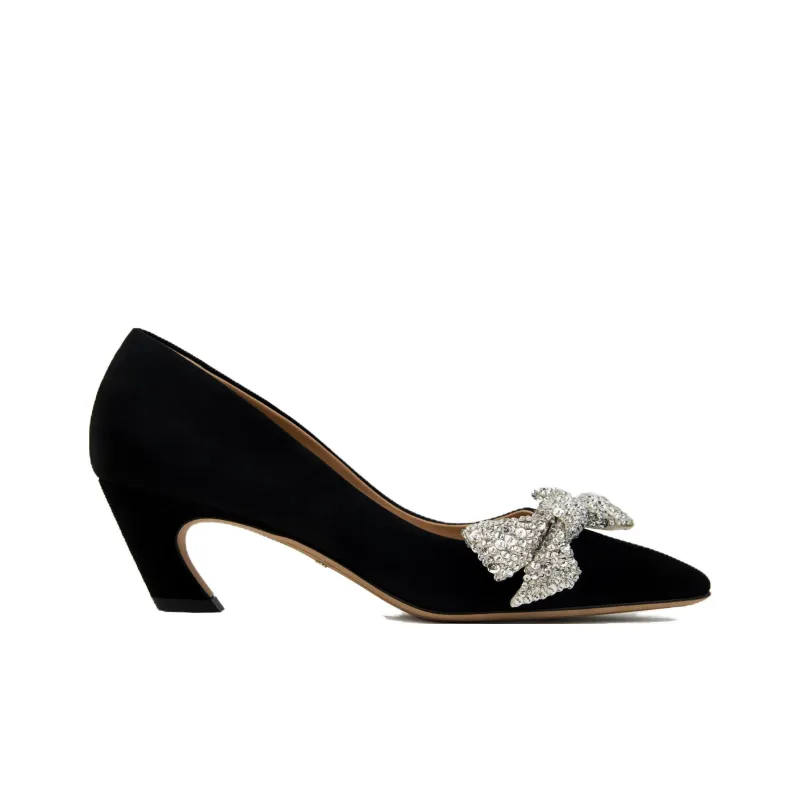 Chloe Oli Slim Heel High Heels 5.5cm Women's Black-1