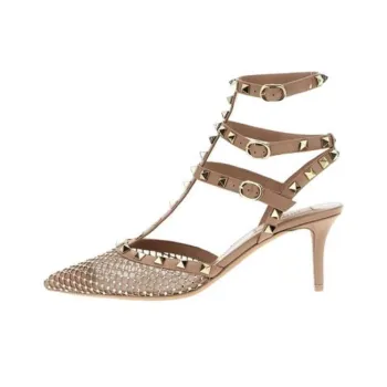 Valentino Garavani Rockstud Pointed Toe Caged Pumps