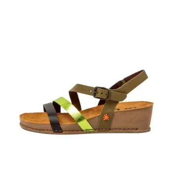 Art I LIVE Strap Sandals 4.5cm Women's Green