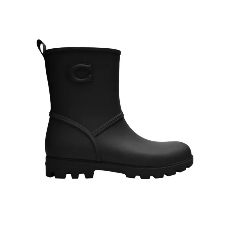 COACH Ryder Rain Boots Women's Black-1