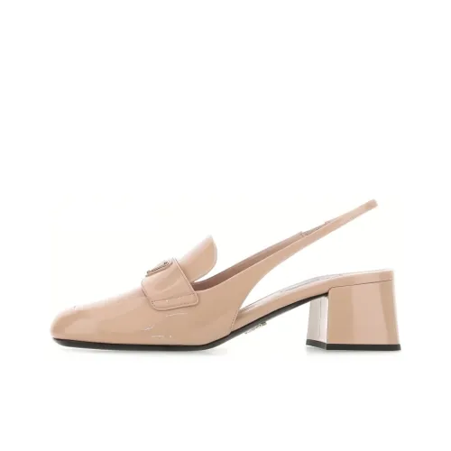 PRADA Block Heel High Heels Women's Pink