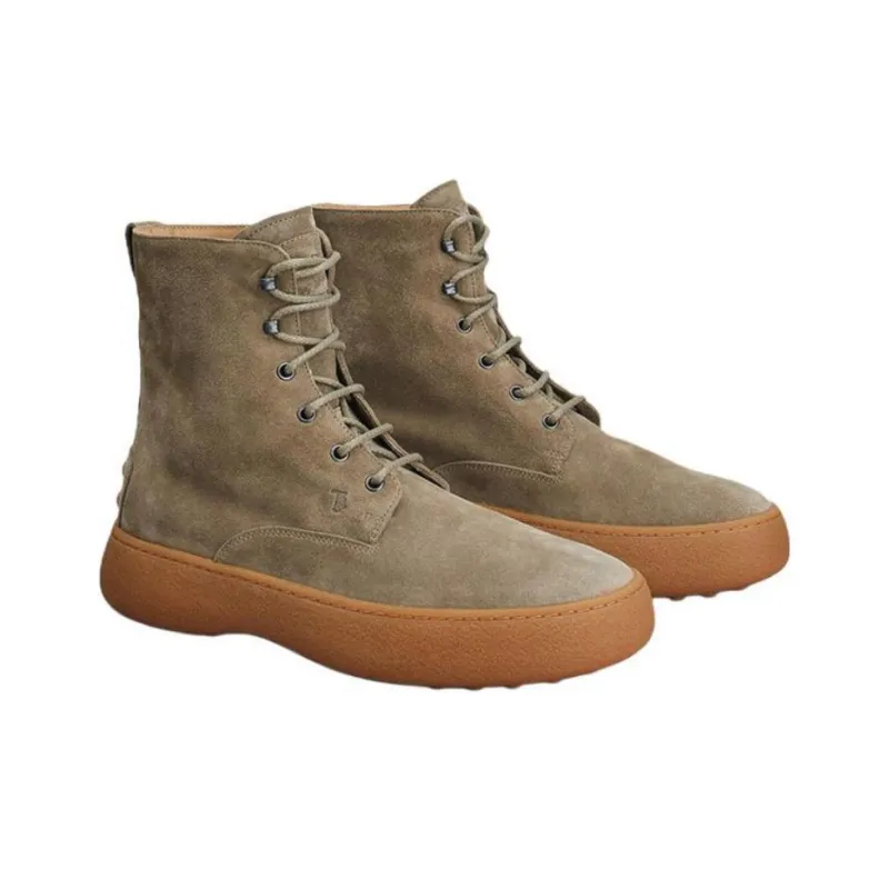 TOD'S W.G. Lace-up Leather Boots-2