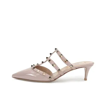 Valentino Rockstud Slim Heel High Heels Women's Pink