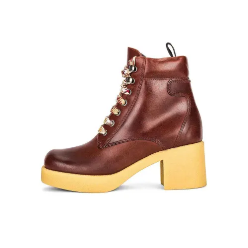 MIU MIU Ankle Boots Women's Brown