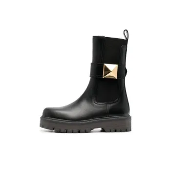 Valentino Garavani One Stud Round Toe Ankle Boots Women's