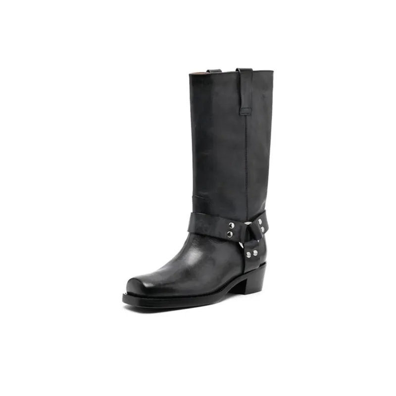 Paris Texas Roxy Square Toe Knee High Boots Women's-4