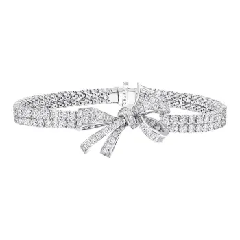 Graff White Diamond White Gold Bracelets Women's Silver
