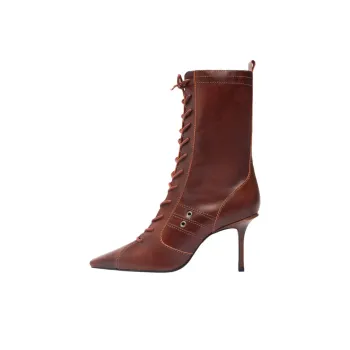 Schutz Balboa Ankle Boots 8cm Women's Brown