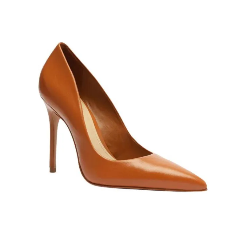 Schutz Slim Heel High Heels 11cm Women's Brown-2
