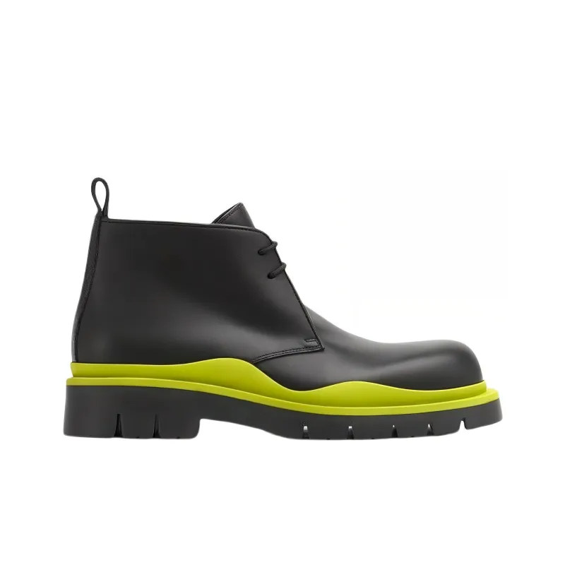 Bottega Veneta Tire BV Ankle-Length Martin Boot Men's Kiwi Color-1