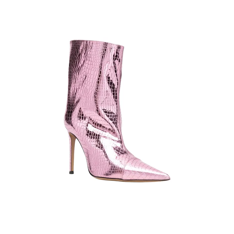 Alexandre Vauthier Crocodile effect 105mm Ankle Boots Women's-2