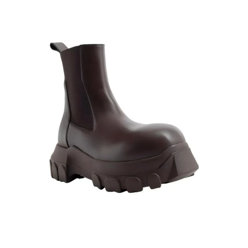 RICK OWENS Beatle Bozo Tractor Ankle Boots-2