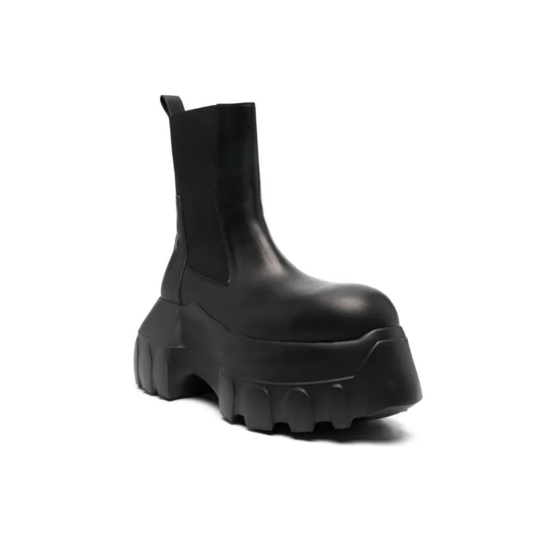 RICK OWENS/RO Short Chelsea Boots Men's Black-2