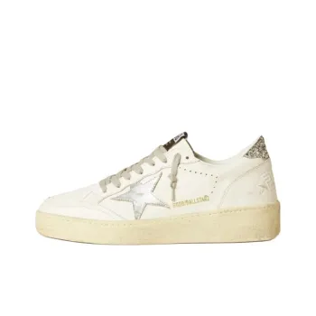 Golden Goose Ball Star 2 Deluxe White Silver Women's
