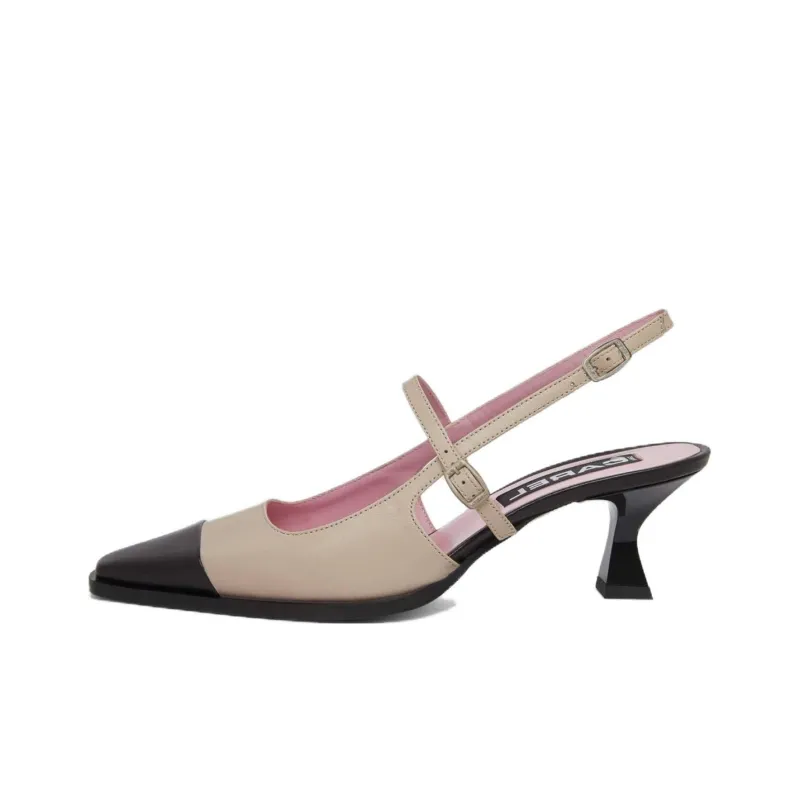 Carel Slim Heel High Heels 5cm Women's Black Umber-0