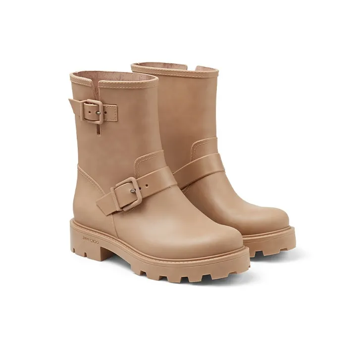 Jimmy Choo Yael Flat Biodegradable Rubber Rain Boots-2