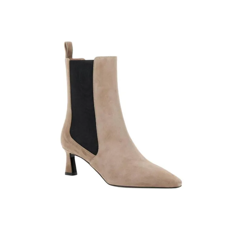 Pollini Suede Ankle Boots Women's Umber-2