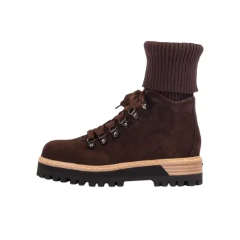 Le Silla St. Moritz 40m Suede Combat Boots Women's
