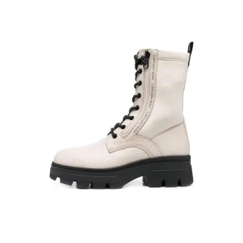 CKJ CALVIN KLEIN JEANS Lace up Leather Combat Boots Women's