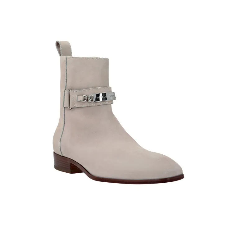 PHILIPP PLEIN Logo Plaque Ankle Boots-2