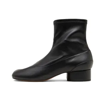 Maison Margiela Tabi Faux Leather Sock Ankle Boots Women's Black