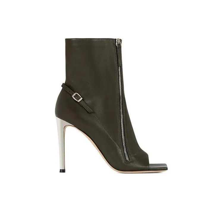 Giuseppe Zanotti/GZ Circe Ankle Boots 10.5cm Women's Green-1