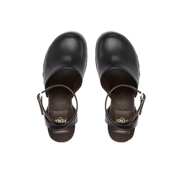 FENDI Baguette High Heels Women's Black-3