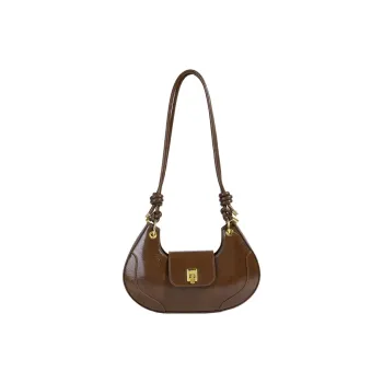 Meow In The Grass PU Shoulder Bag Women's Caramel Brown