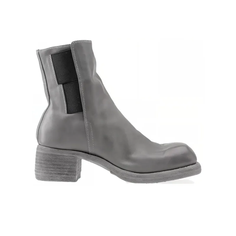 GUIDI Crew Chelsea Boots Unisex Silver-1