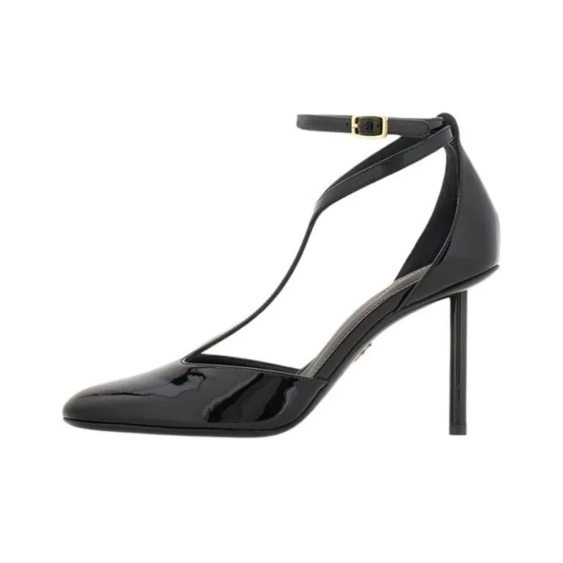 FERRAGAMO Slim Heel High Heels 9.5cm Women's Black-0