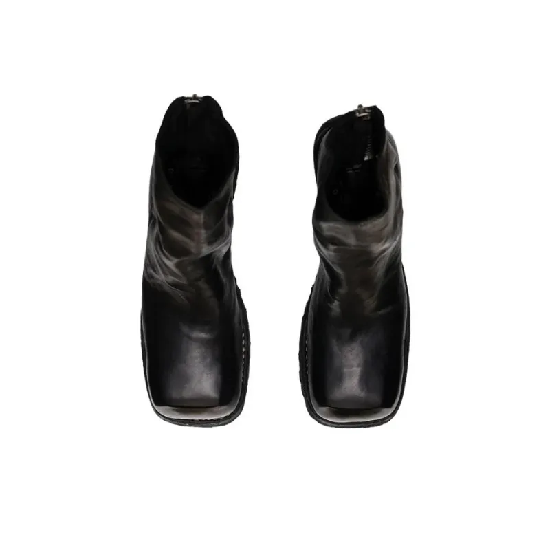 GUIDI Ankle Boots Unisex Black-4